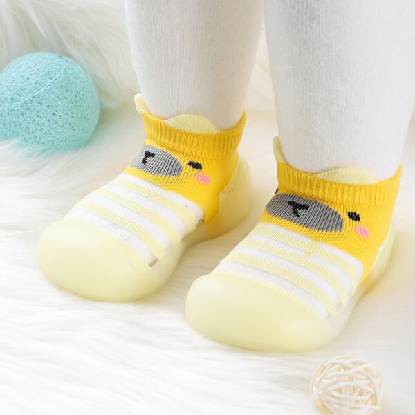 

Baby Boy Cartoon Graphic Knit Sneakers, Yellow