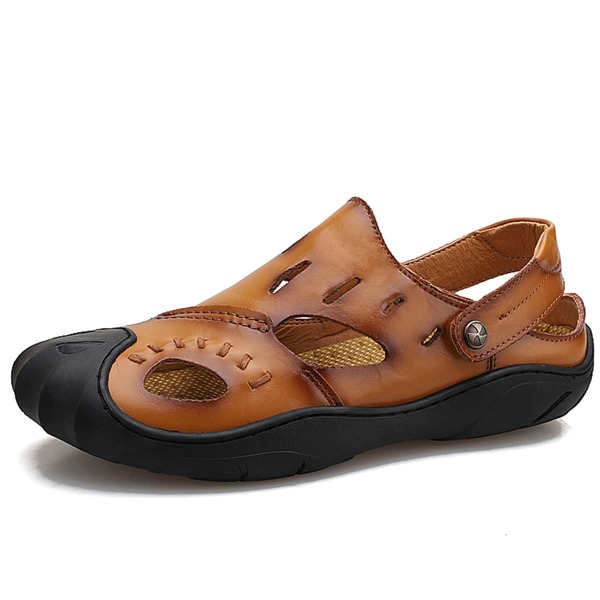 

Men Cut Out Slingback Sandals, Yellow