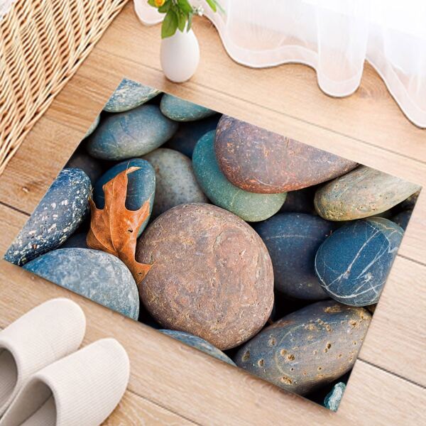 

Cobble Print Floor Mat, Multicolor