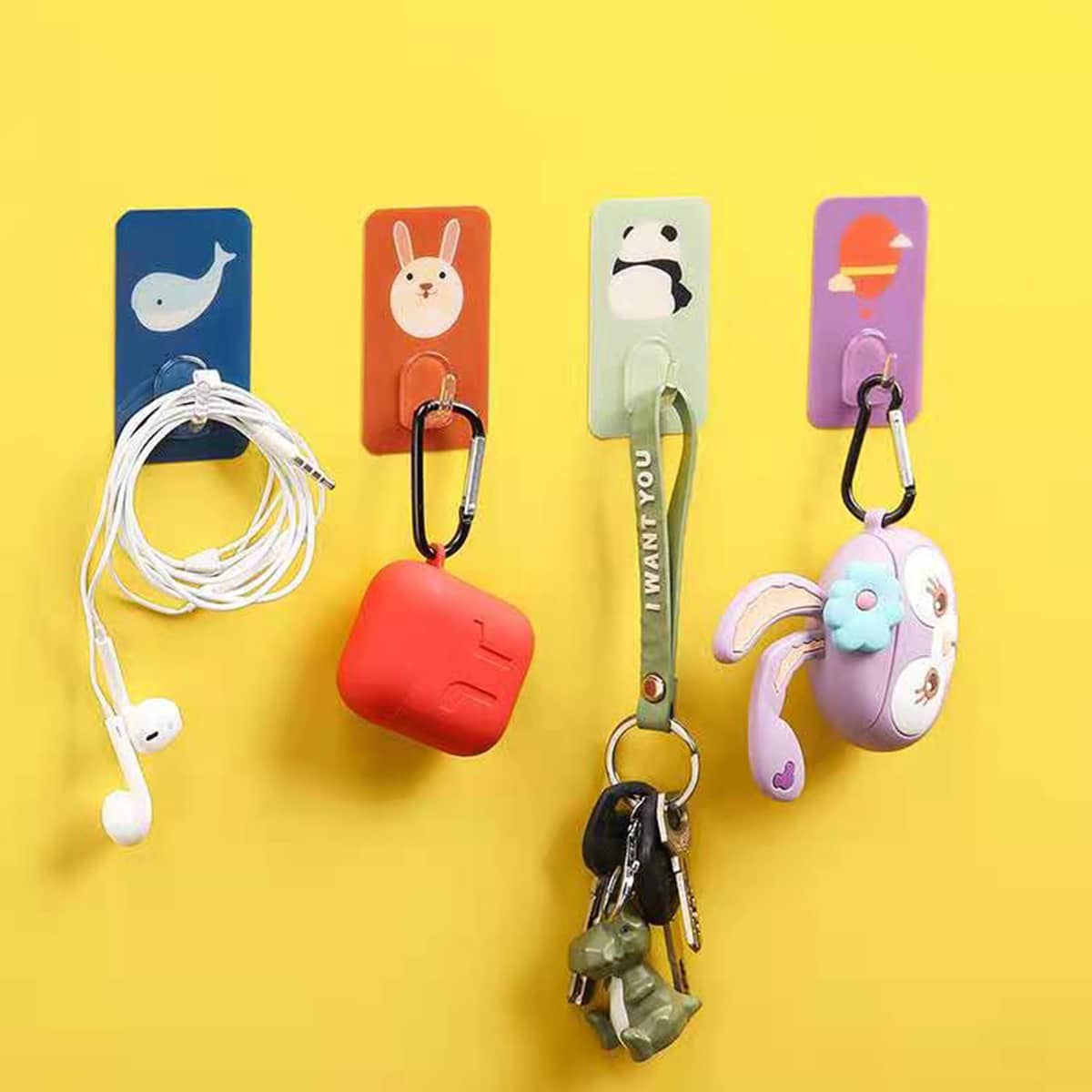 

10pcs Cartoon Graphic Random Wall Hook, Multicolor