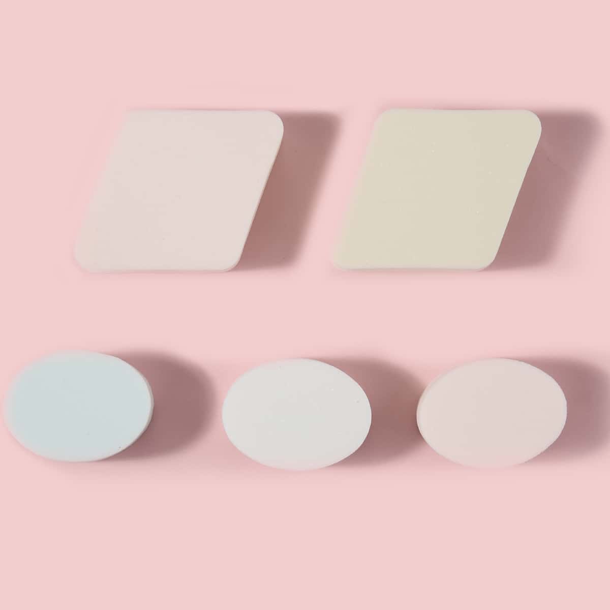 

5pcs Makeup Puff, Multicolor