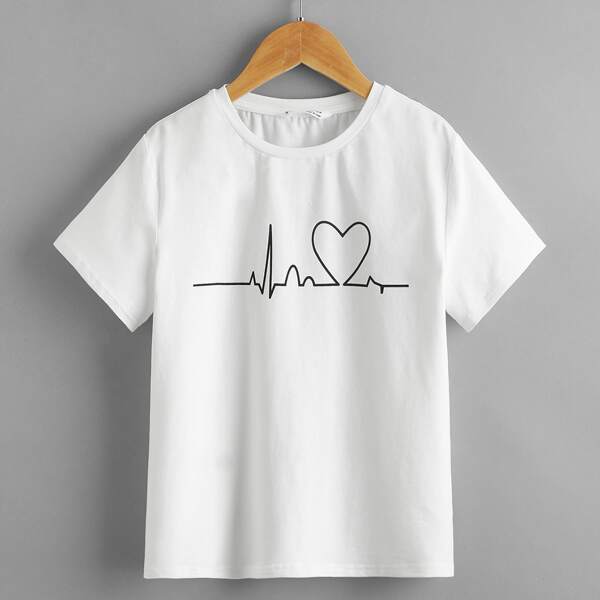 

Boys Graphic Print Tee, White