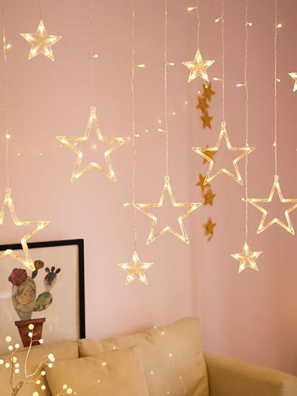 1pc 2.5m Star String Curtain Light SHEIN USA
