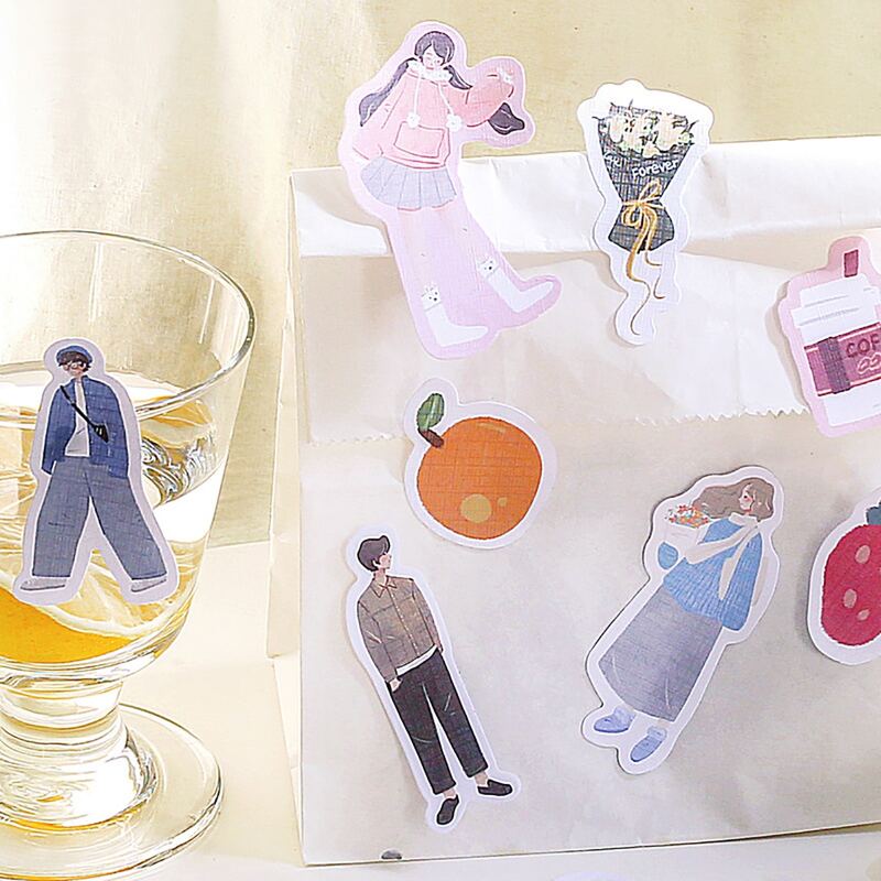 

40pcs Cartoon Graphic Random Sticker, Multicolor