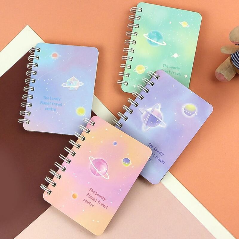 

1pc Planet Print Random Notebook, Multicolor