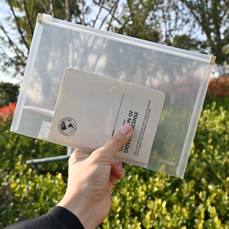 

2pcs Clear File Pocket