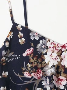 SHEIN Plus Floral Print Cami Dress - Multicolor - View 3