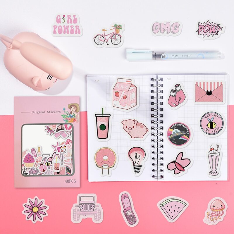 

43pcs Cartoon Sticker, Multicolor