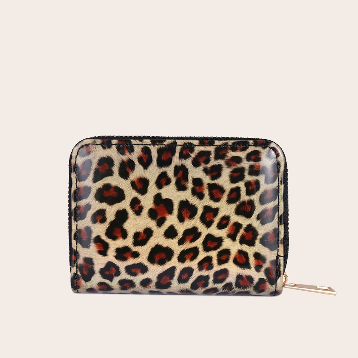 

Leopard Coin Purse, Brown