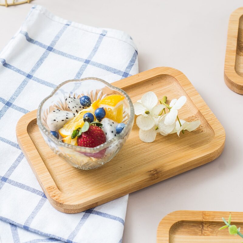 

1pc Minimalist Wooden Tray, Khaki
