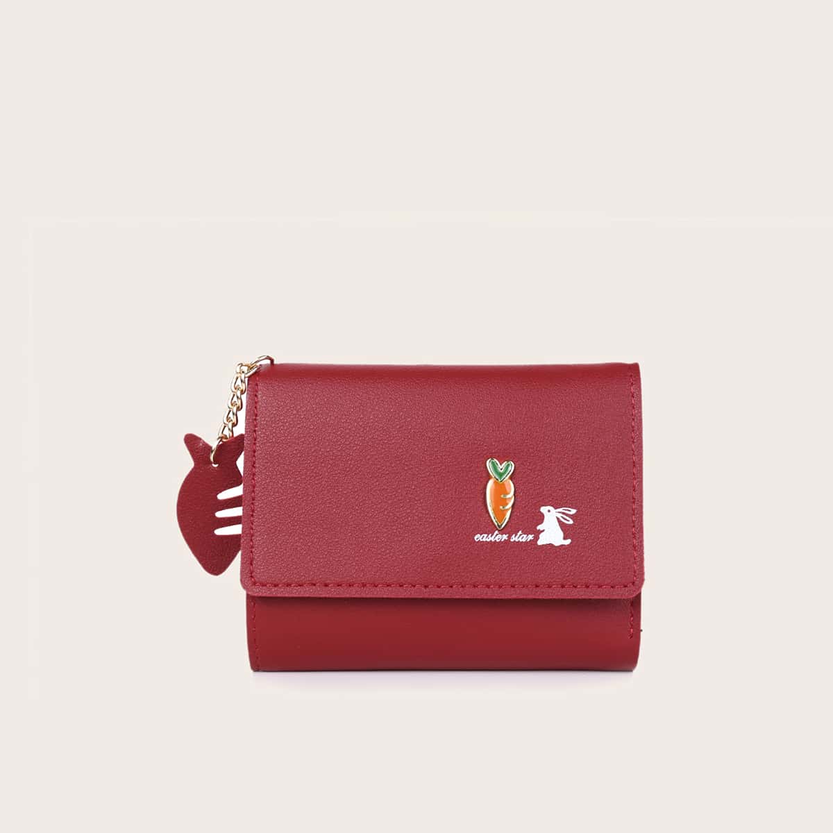 

Carrot Pattern Purse, Red