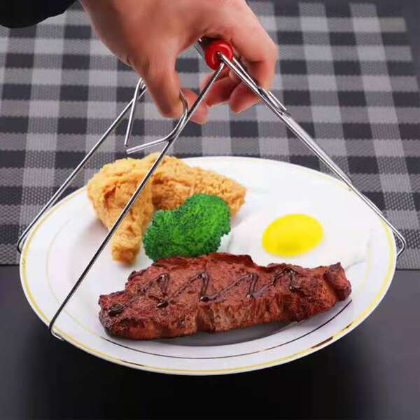 

1pc Anti-hot Bowl Clip, Silver
