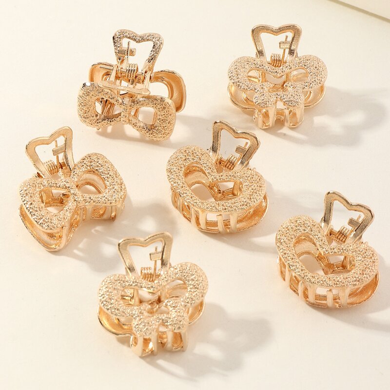 

6pcs Hair Claw, Gold