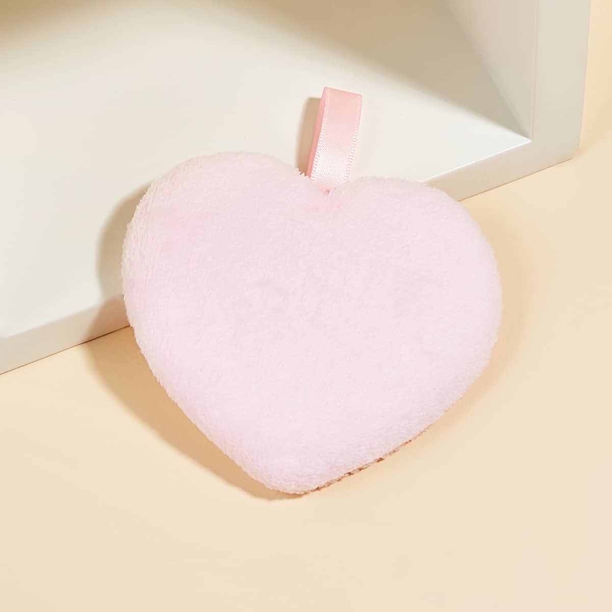 

Heart Shaped Makeup Remover Puff, Pink