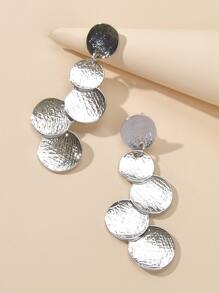 Bông tai thả tròn - Bạc - Xem 4