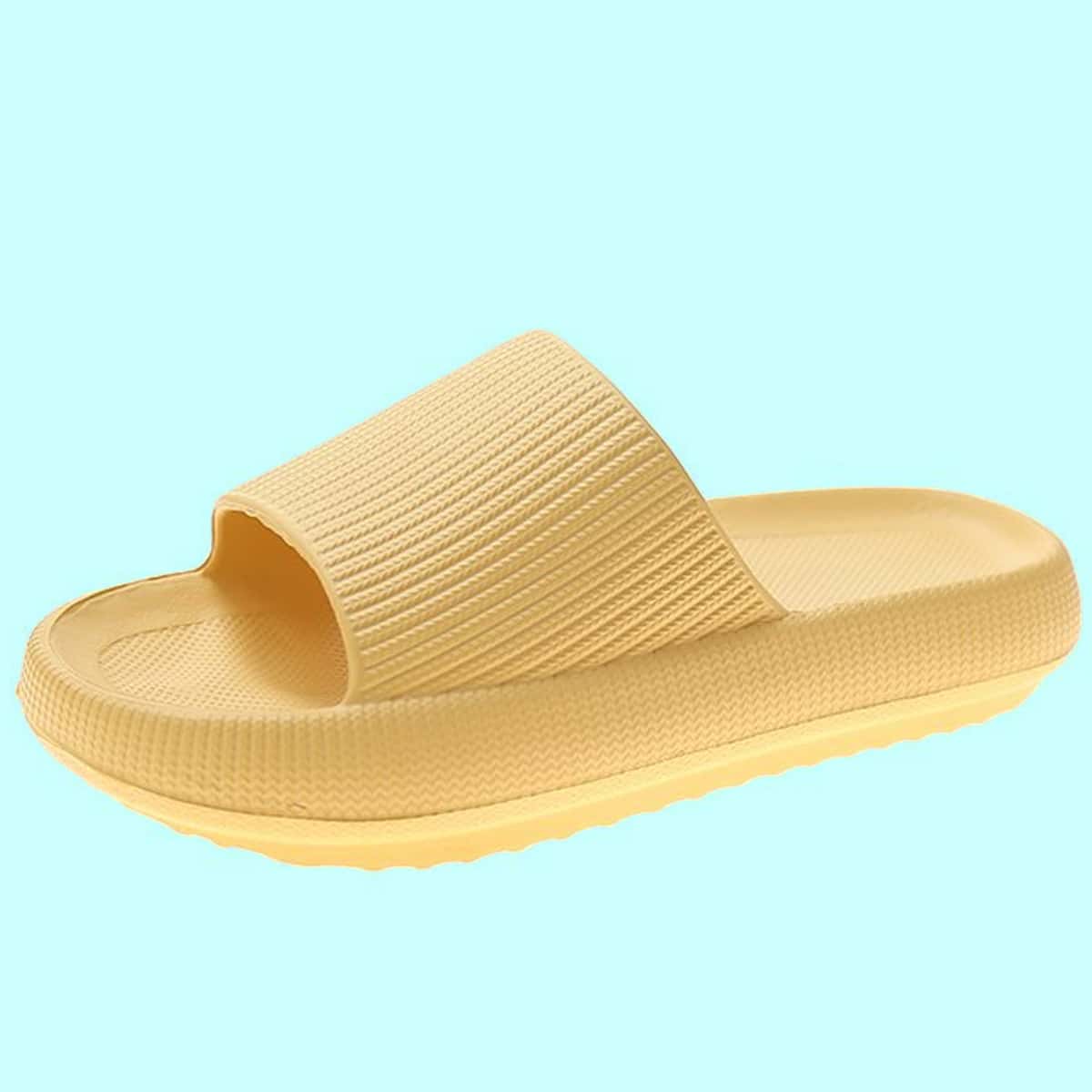 

Solid Wide Fit Slides, Yellow