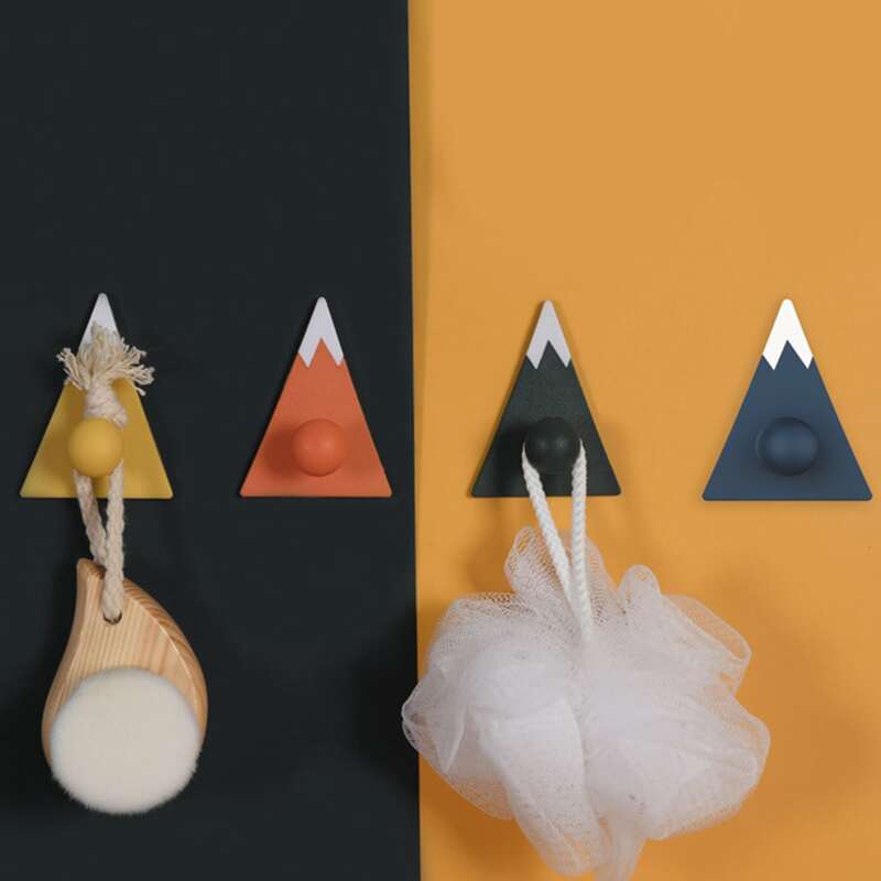 

4pcs Snow Mountain Wall Hook, Multicolor