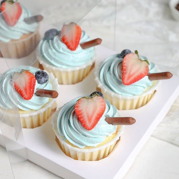

50pcs Random Cupcake Paper Cup, White