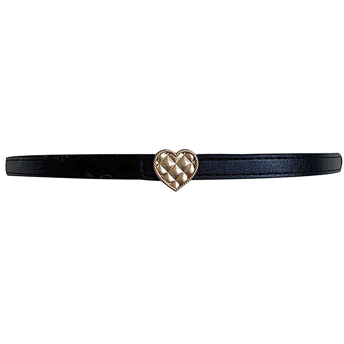 

Heart Skinny Belt, Black