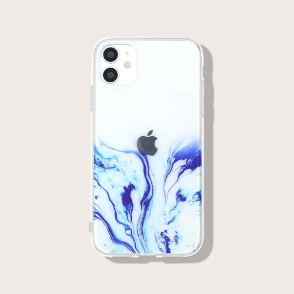 

Flowing Liquid Clear iPhone Case, Multicolor