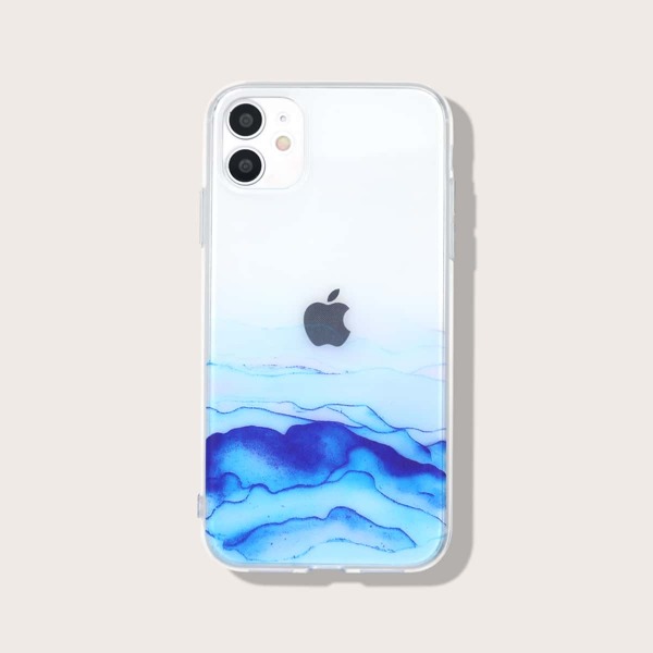 

Flowing Liquid Clear iPhone Case, Multicolor