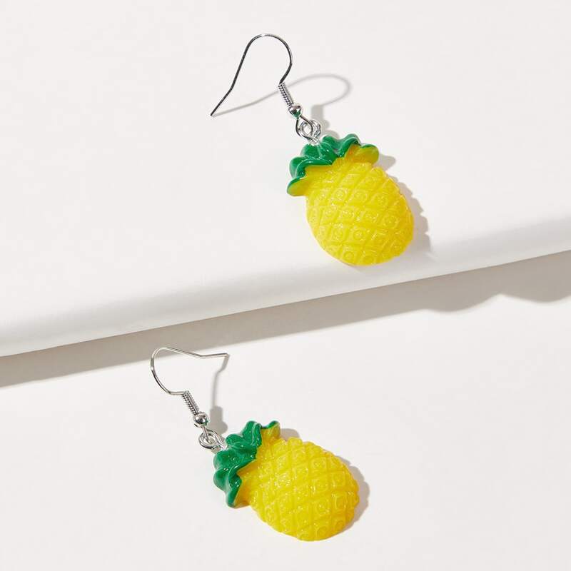 

Pineapple Drop Earrings, Yellow