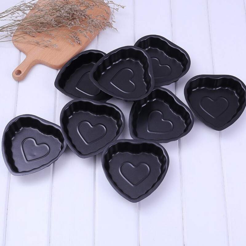 

1pc Heart Shaped Cake Mold, Black
