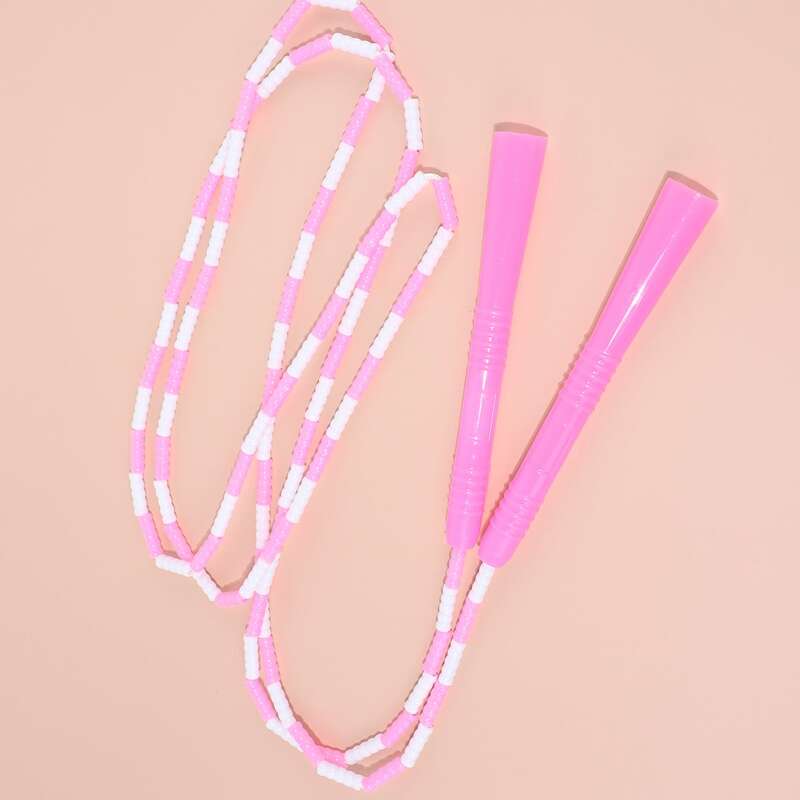 

Color Block Skipping Rope, Pink