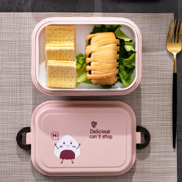 

Cartoon Graphic Lunch Box, Pink