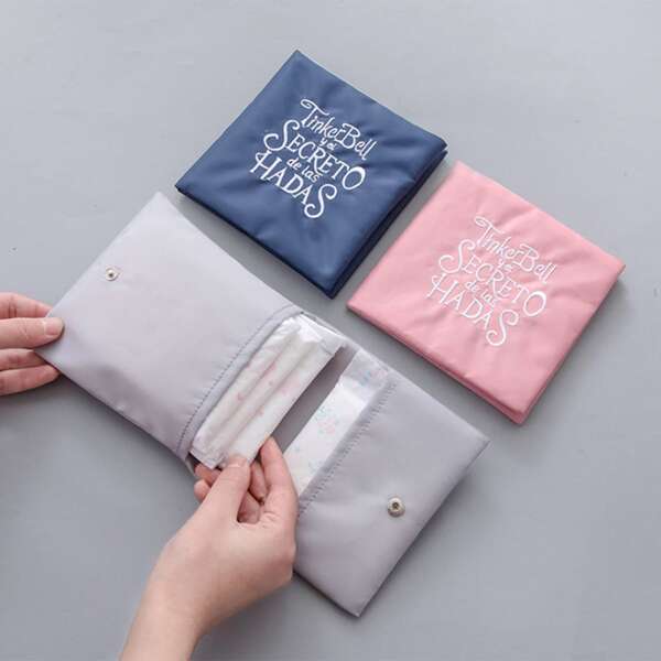 

1pc Random Color Sanitary Napkin Storage Bag, Multicolor