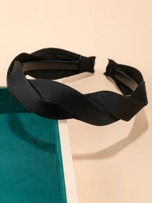 Aro de pelo con diseño girante - Negro - Ver 2