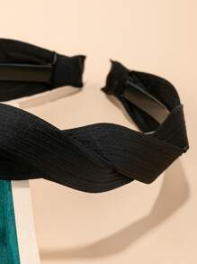 Aro de pelo con diseño girante - Negro - Ver 3