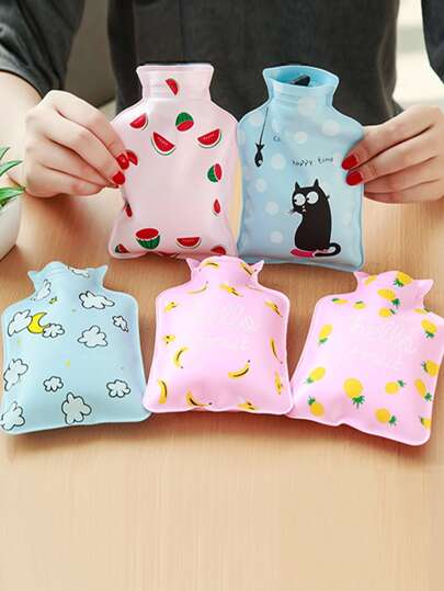 1pc Random Cartoon Mini Hot Water Bag