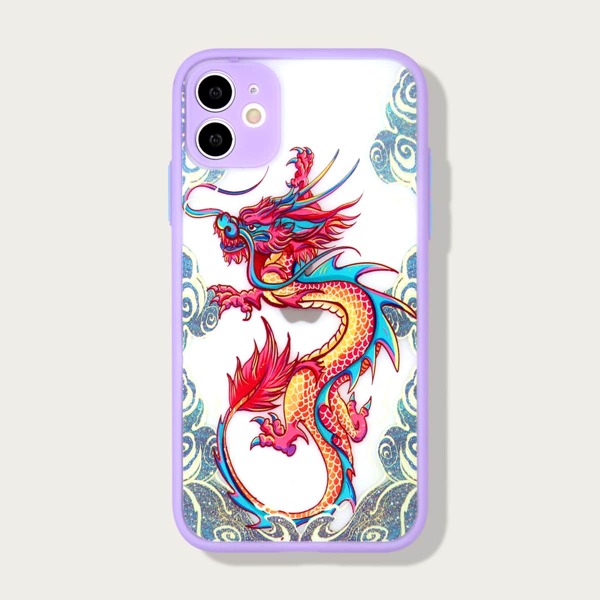

Chinese Dragon Contrast Frame iPhone Case, Multicolor