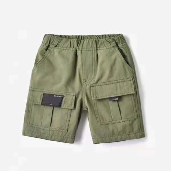 

Toddler Boys Flap Pocket Shorts, Army green