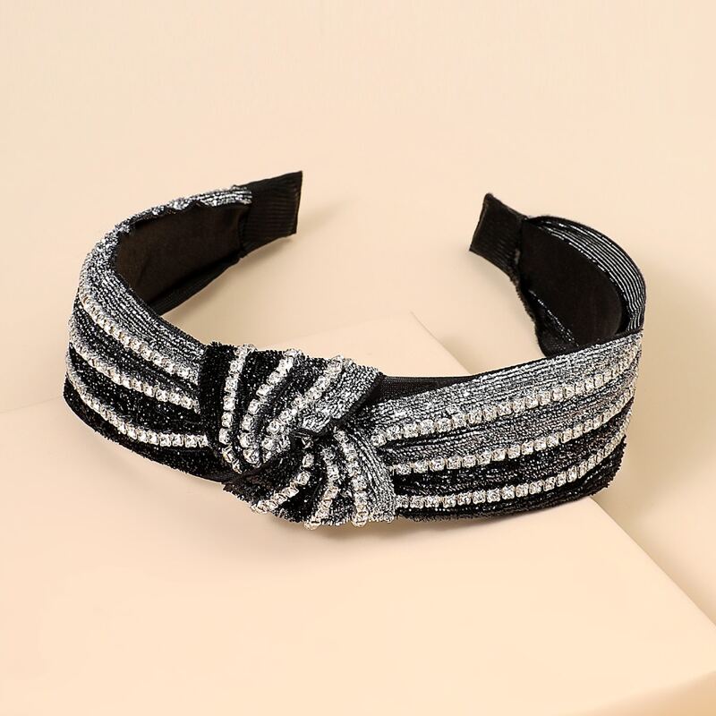 

Rhinestone Knot Decor Hair Hoop, Black