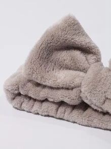 2pcs Fluffy Headband & 2pcs Scrunchie - Multicolor - View 5