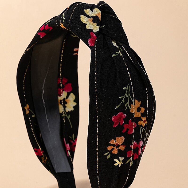 

Flower Print Knot Hair Hoop, Multicolor