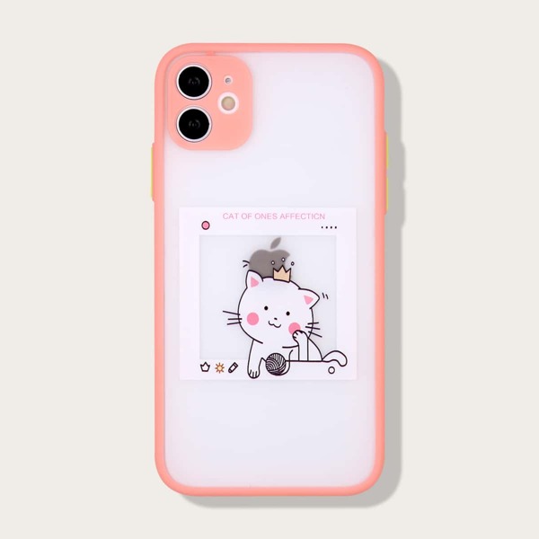 

Cartoon Rabbit Contrast Frame iPhone Case, Multicolor