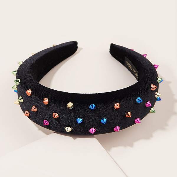 

Studded Padded Hair Hoop, Multicolor