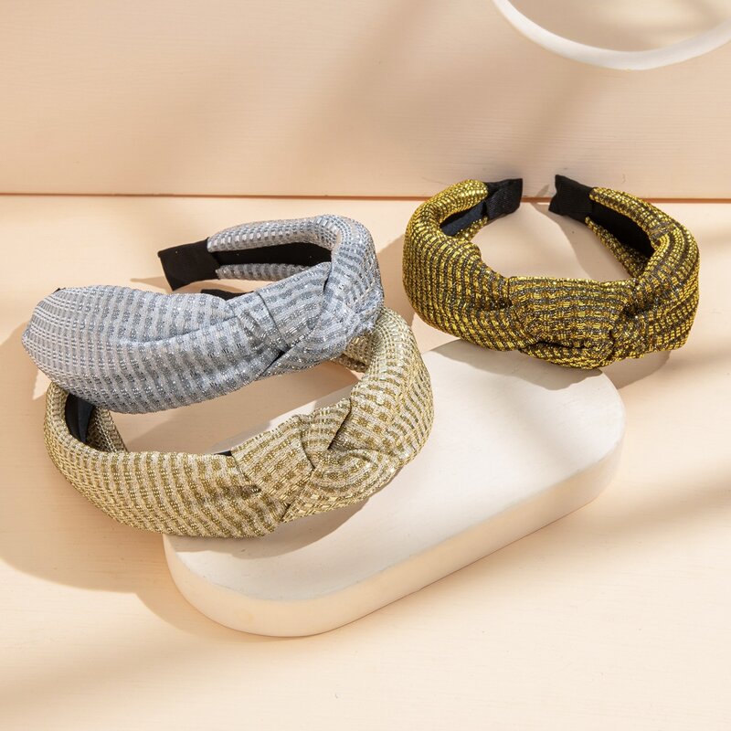 

3pcs Knot Hair Hoop, Multicolor