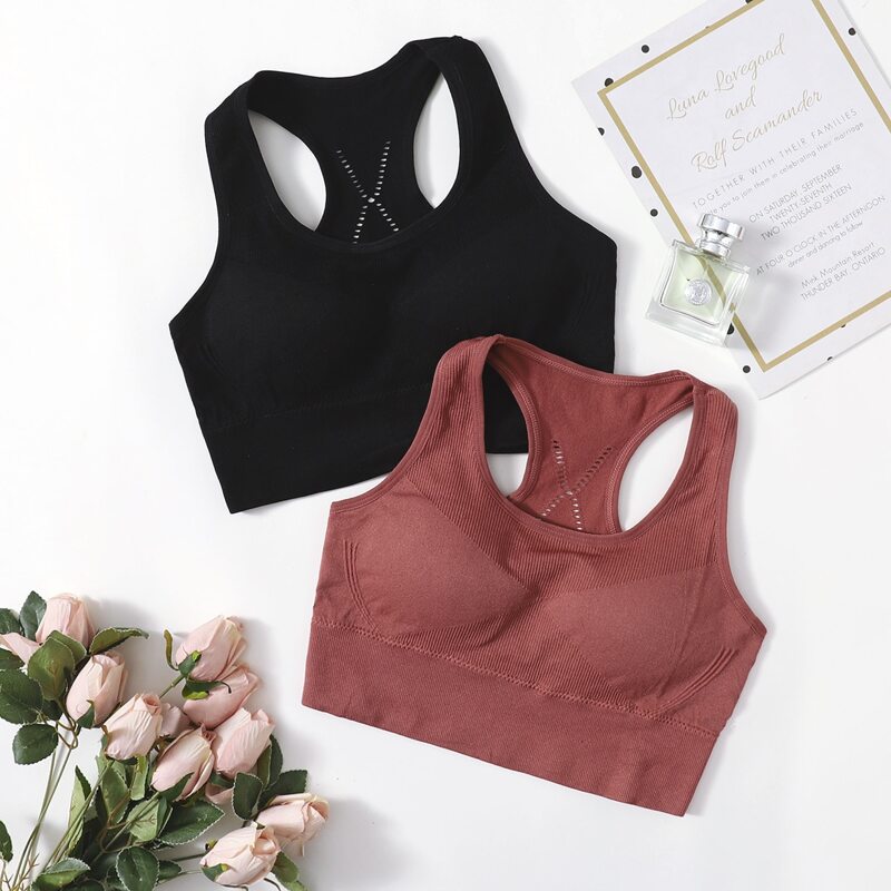 

2pack Rib Bra Set, Multicolor