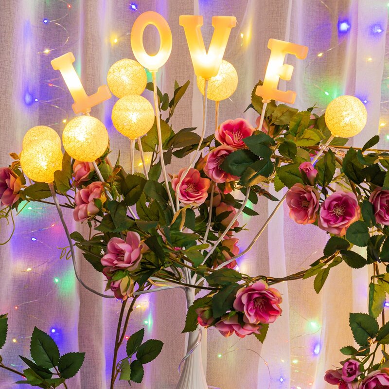 

1bundle LOVE Decorative Light, Yellow