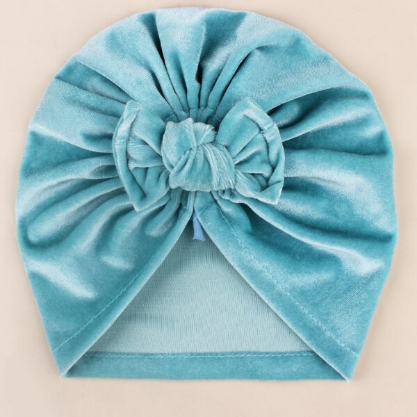 

Baby Bow Knot Turban Hat, Baby blue