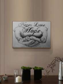 手掌圖案水鑽繪畫不附框架 - 彩色 - 查看 3