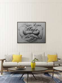 手掌圖案水鑽繪畫不附框架 - 彩色 - 查看 4