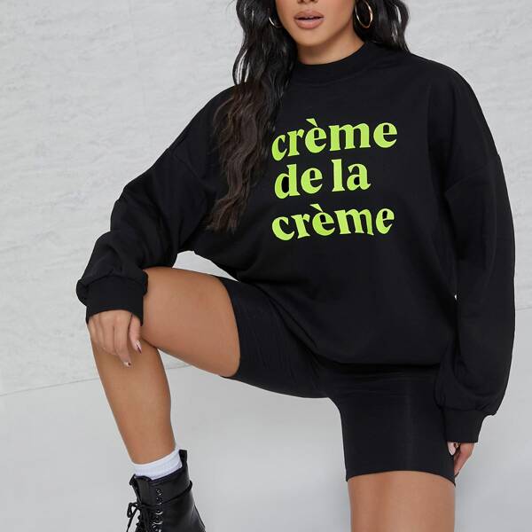 

Creme De La Creme Graphic Sweatshirt, Black