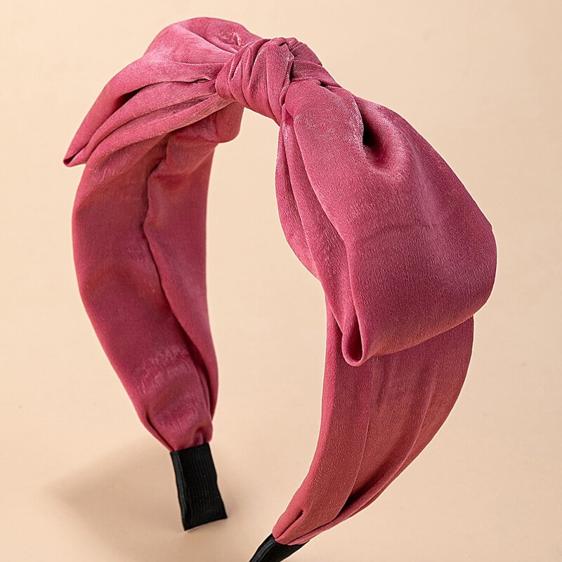 

Bow Knot Hair Hoop, Red violet
