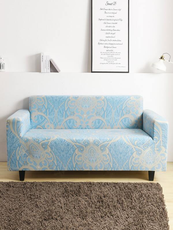 Vintage Pattern Stretchy Sofa Cover SHEIN IN