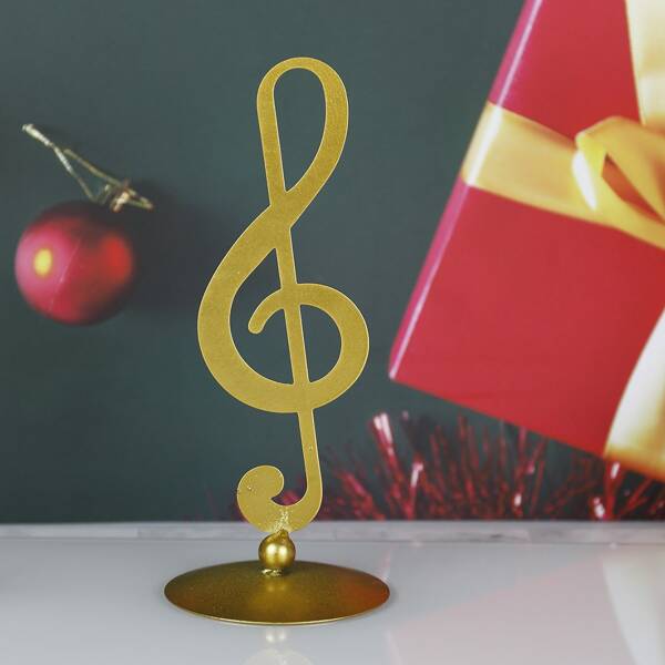 

Music Notes Decorative Object, Gold